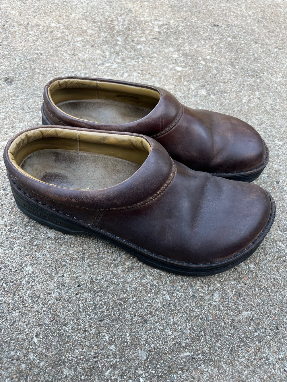 Birkenstock Footprints Ashby Womens 40 US 9-9.5 shoes Brown Mules Slides Clogs
